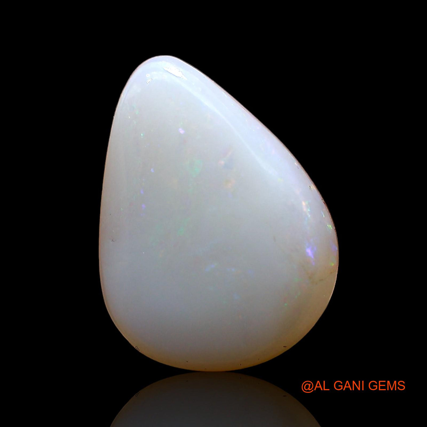 4.00 Cts Unheated Australian Fire Opal Loose Gemstone Pear Cabochon Natural 14x11x5 mm AD-266