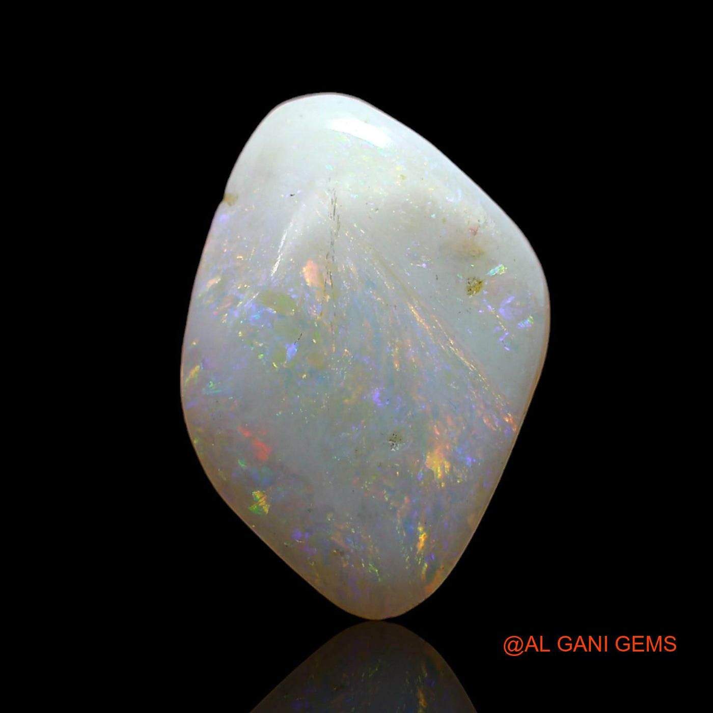 3.00 Cts Natural Australian Fire Opal Loose Gemstone Fancy Cabochon 17x11x3 mm AD-26