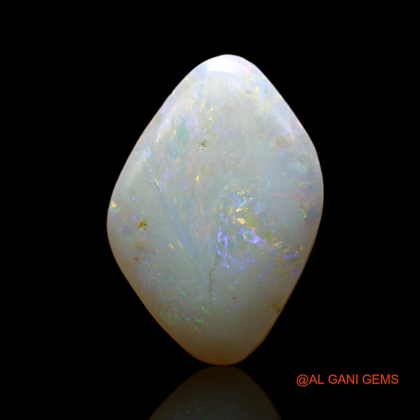 3.00 Cts Natural Australian Fire Opal Loose Gemstone Fancy Cabochon 17x11x3 mm AD-26