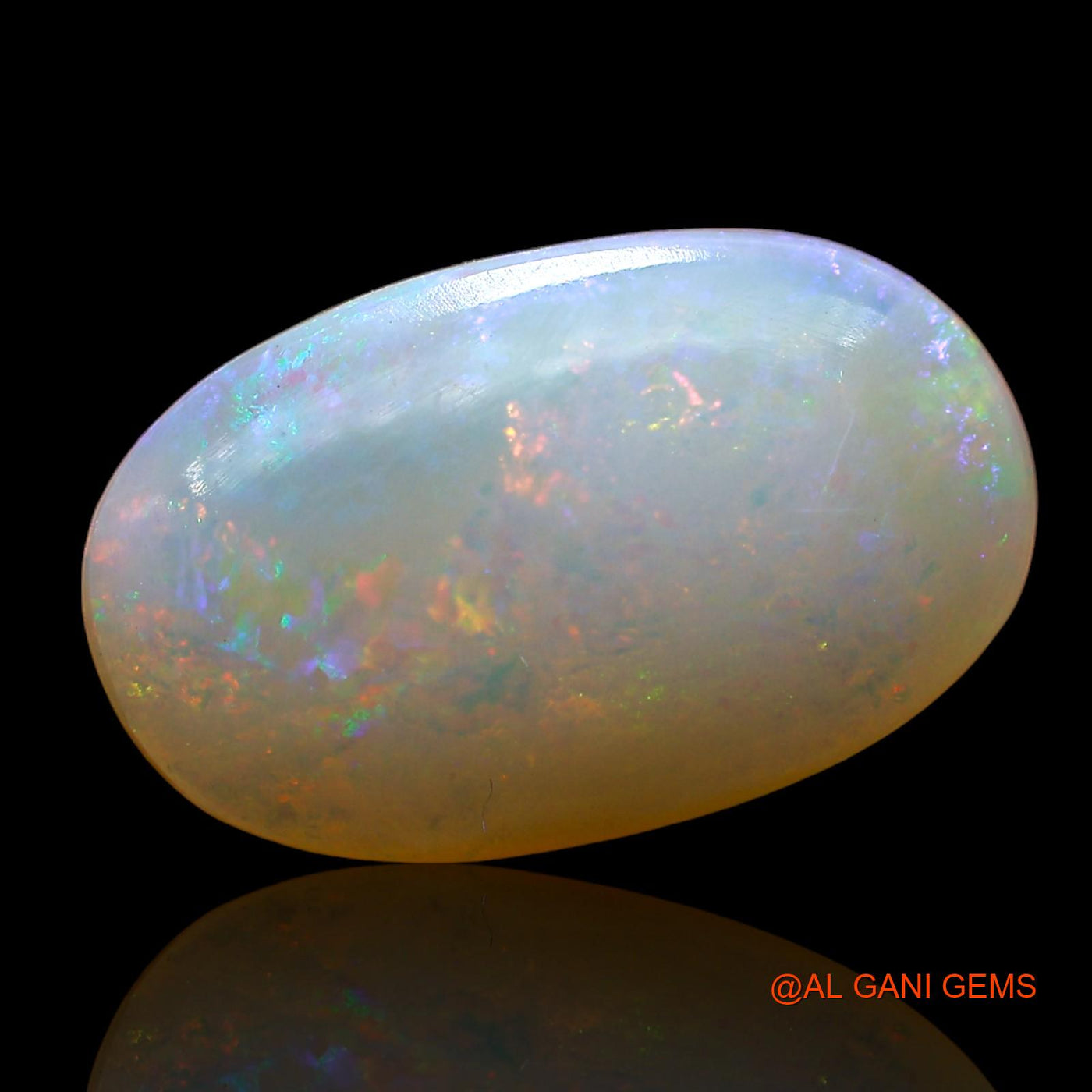 3.00 Cts Natural Australian Fire Opal Loose Gemstone Oval Cabochon 15x9x4 mm AD-272