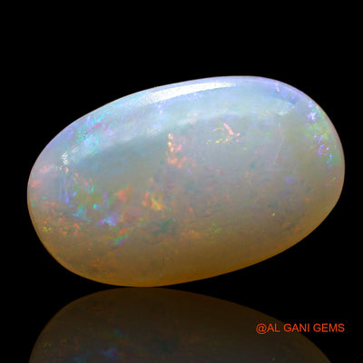 3.00 Cts Natural Australian Fire Opal Loose Gemstone Oval Cabochon 15x9x4 mm AD-272