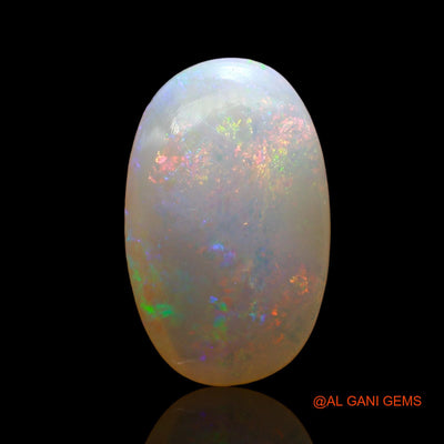 3.00 Cts Natural Australian Fire Opal Loose Gemstone Oval Cabochon 15x9x4 mm AD-272