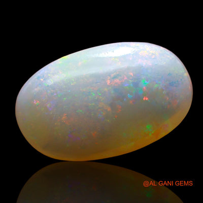 3.00 Cts Natural Australian Fire Opal Loose Gemstone Oval Cabochon 15x9x4 mm AD-272
