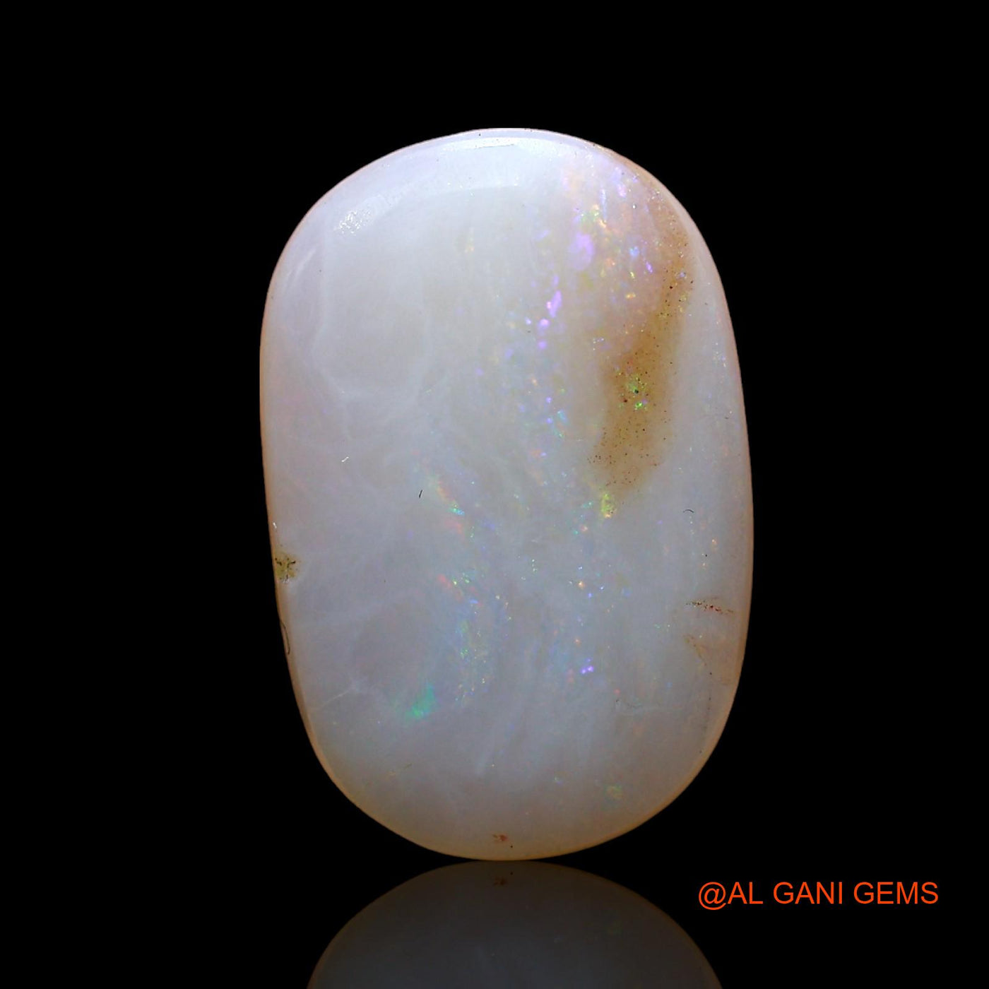 3.00 Cts Natural Australian Fire Opal Loose Gemstone Oval Cabochon 14x9x4 mm AD-274