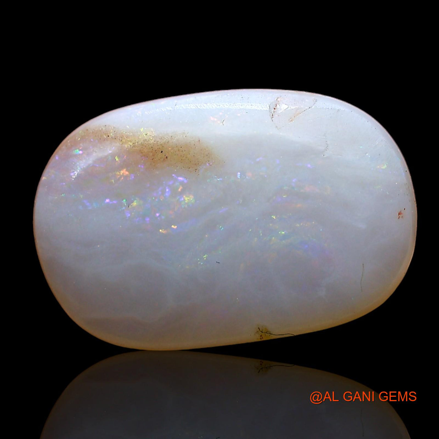 3.00 Cts Natural Australian Fire Opal Loose Gemstone Oval Cabochon 14x9x4 mm AD-274