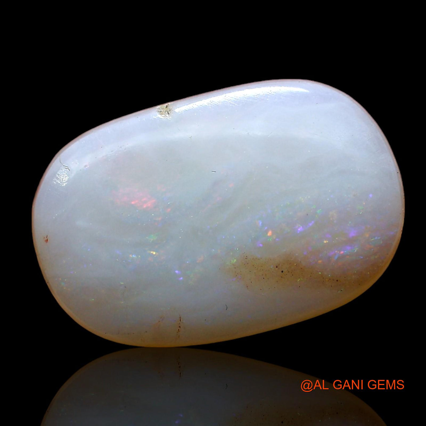 3.00 Cts Natural Australian Fire Opal Loose Gemstone Oval Cabochon 14x9x4 mm AD-274