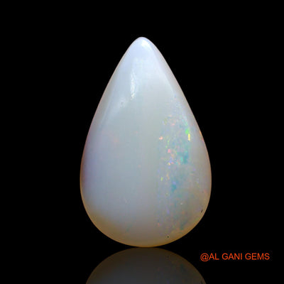 3.00 Cts Natural Australian Fire Opal Loose Gemstone Pear Cabochon 15x9x4 mm AD-275