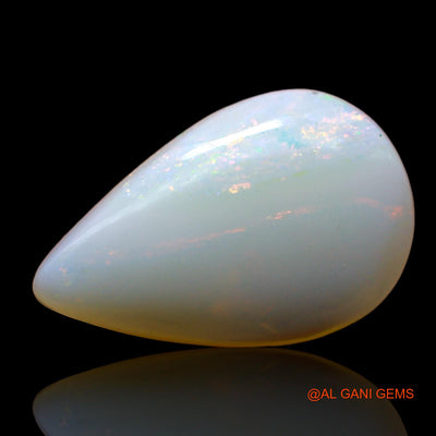 3.00 Cts Natural Australian Fire Opal Loose Gemstone Pear Cabochon 15x9x4 mm AD-275