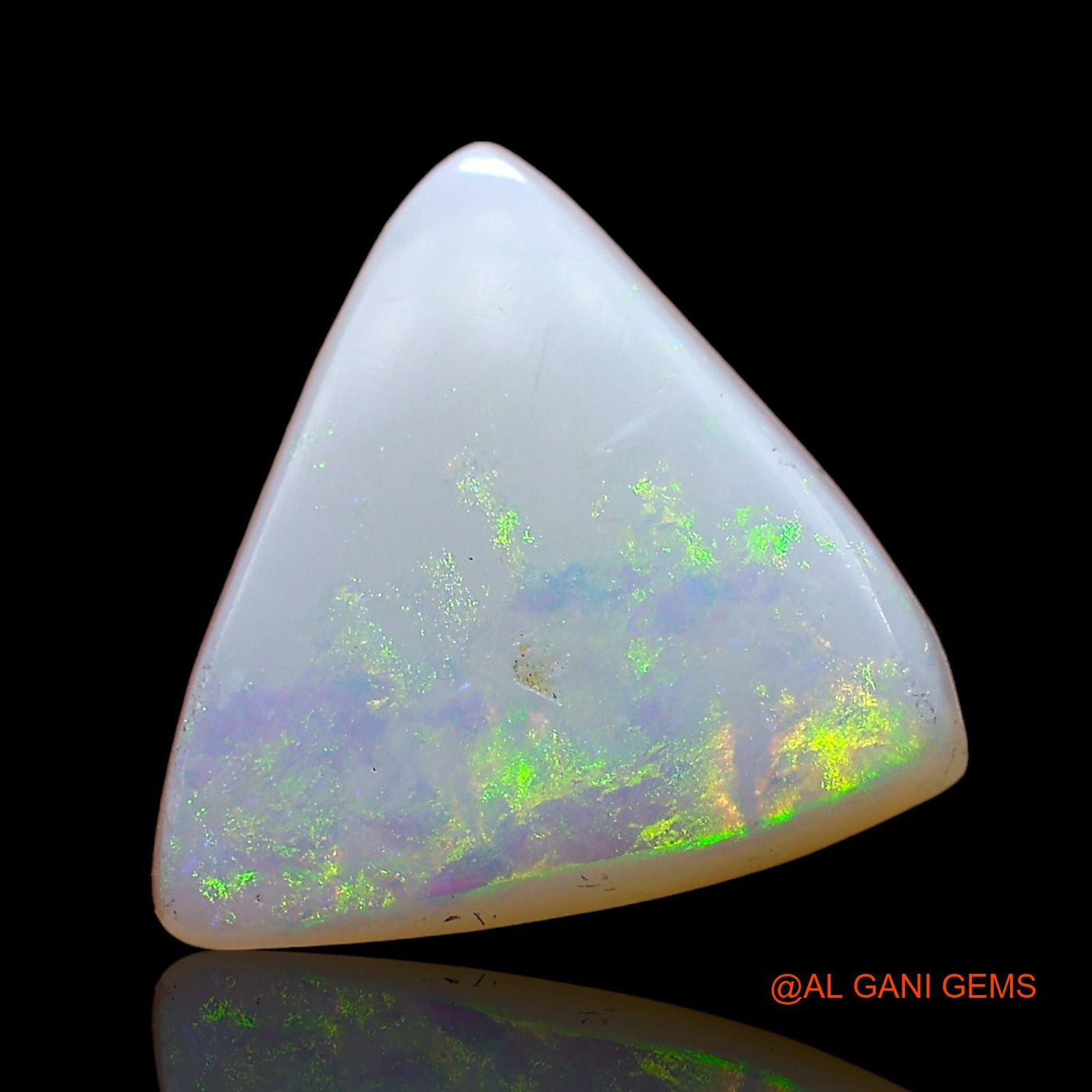 3.00 Cts Natural Australian Fire Opal Trillion Cabochon Loose Gemstone For Jewelry 13x11x3 mm AD-276