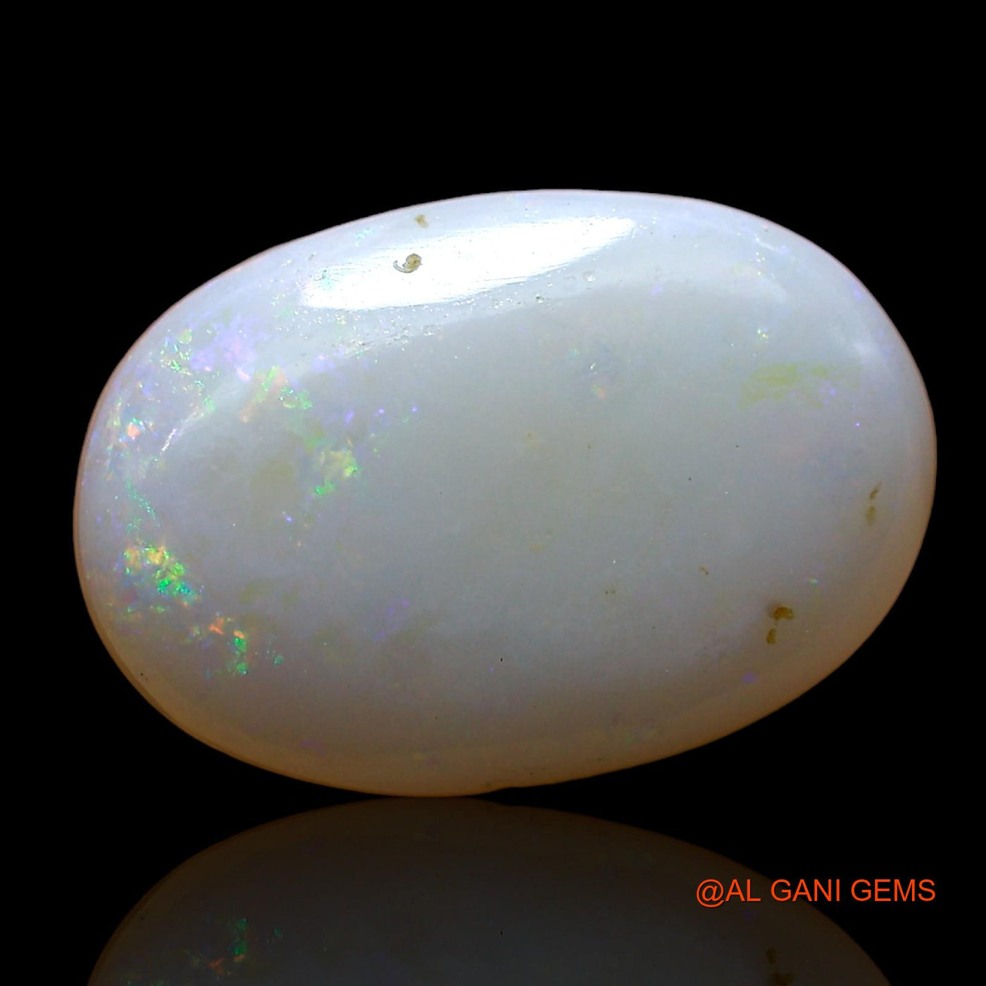 Natural Fire Opal Gemstone 4.00 Cts Loose Oval Cabochon From Australia 15x10x4 mm AD-279