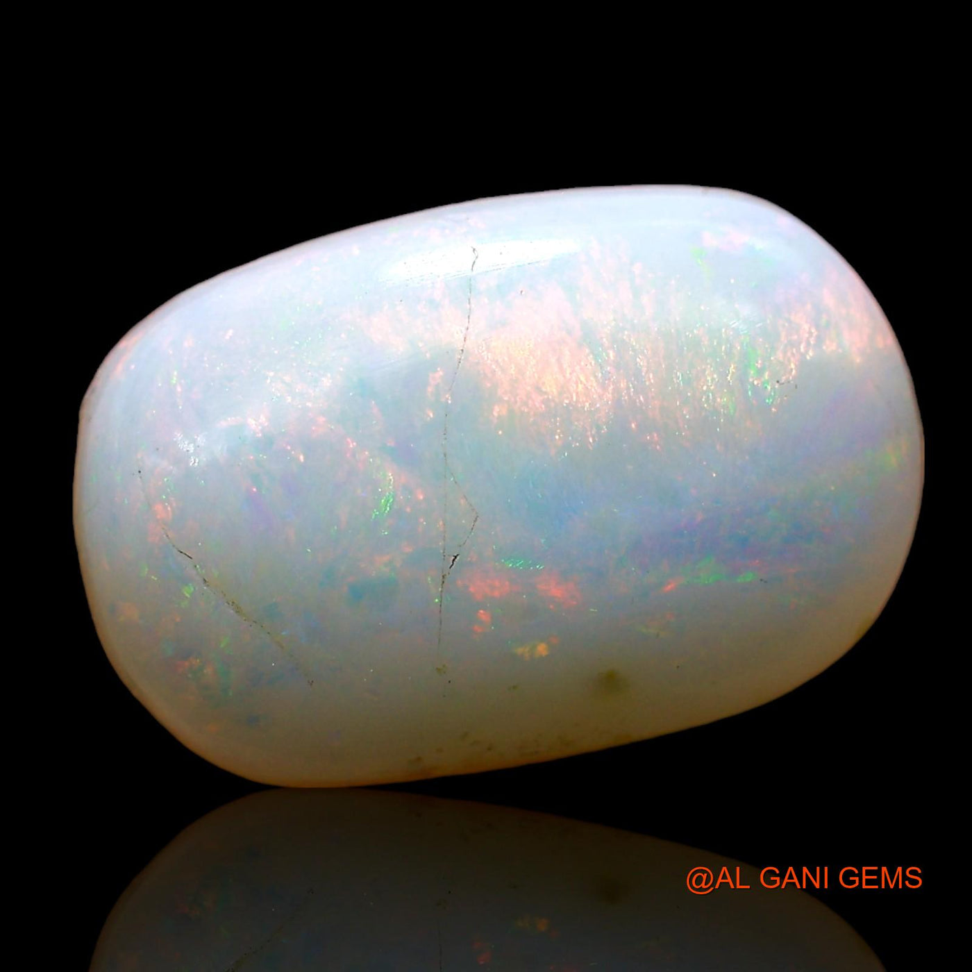 4.00 Cts Natural Australian Fire Opal Oval Cabochon Loose Gemstone For Jewelry 14x9x4 mm AD-280
