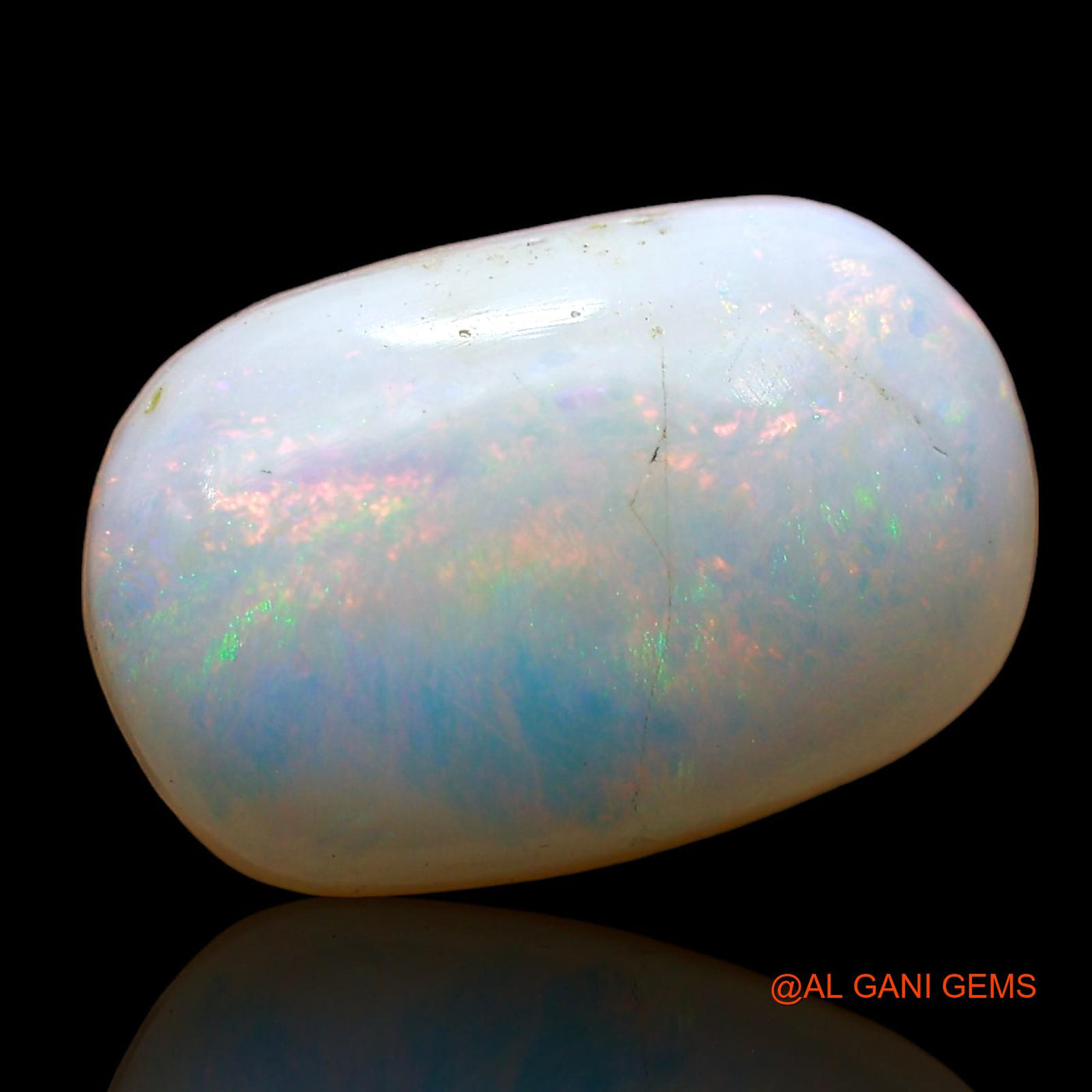 4.00 Cts Natural Australian Fire Opal Oval Cabochon Loose Gemstone For Jewelry 14x9x4 mm AD-280