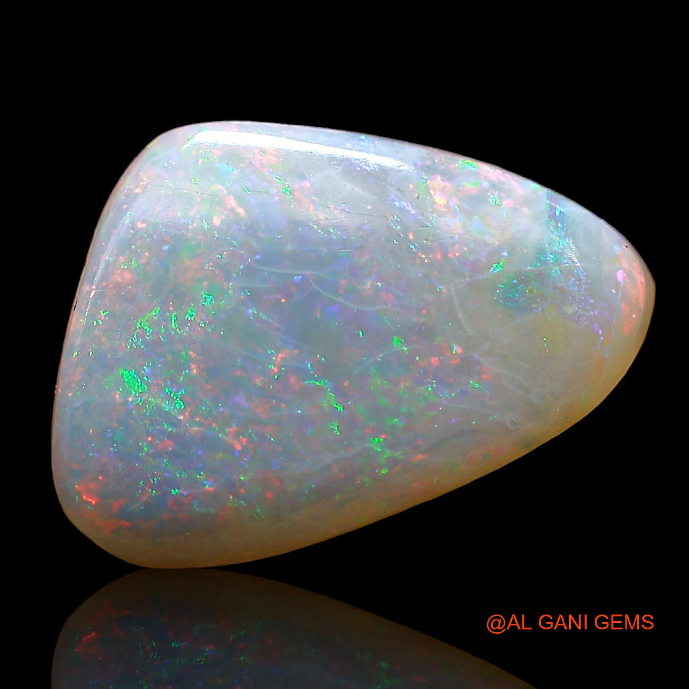 3.00 Cts Natural Australian Fire Opal Fancy Cabochon Loose Gemstone For Jewelry 14x10x3 mm AD-282