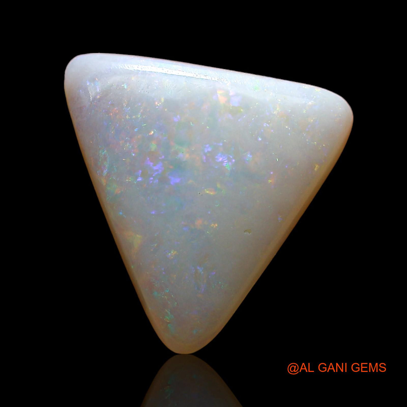 3.00 Cts Natural Australian Fire Opal Loose Gemstone Trillion Cabochon 13x11x4 mm AD-283