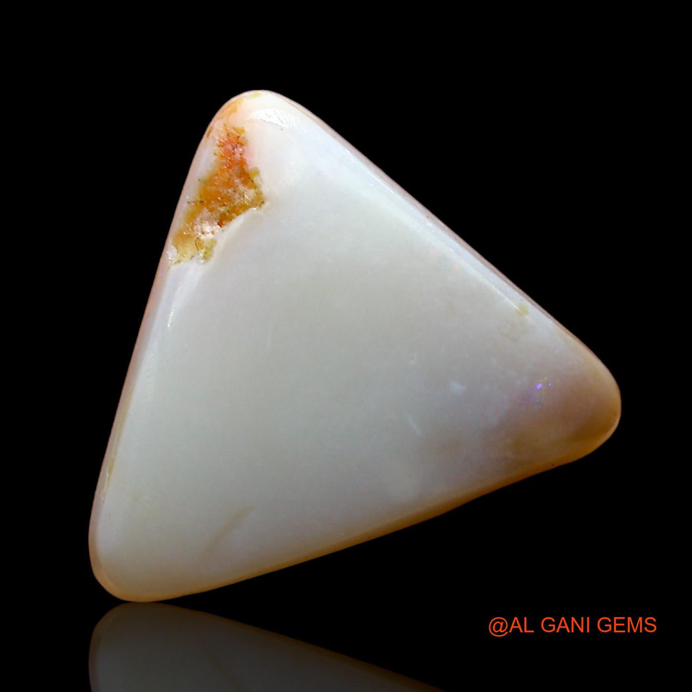 3.00 Cts Natural Australian Fire Opal Loose Gemstone Trillion Cabochon 13x11x4 mm AD-283