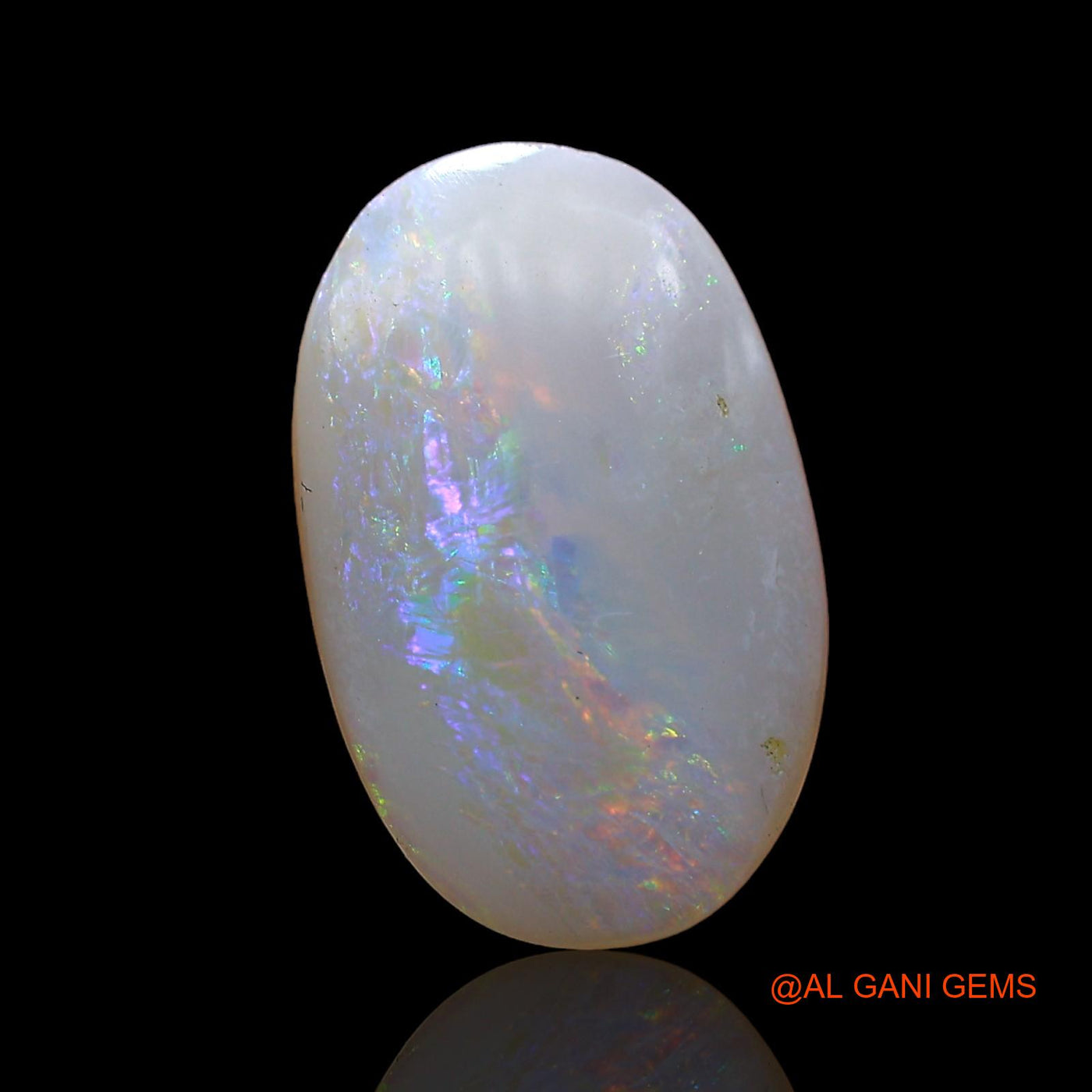 2.00 Cts Unheated Australian Fire Opal Loose Gemstone Oval Cabochon Natural 14x9x3 mm AD-284