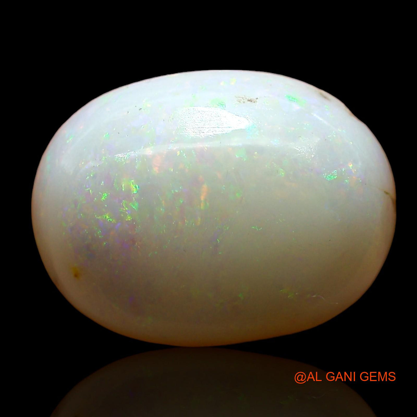 4.00 Cts Unheated Australian Fire Opal Loose Gemstone Oval Cabochon Natural 14x10x4 mm AD-285