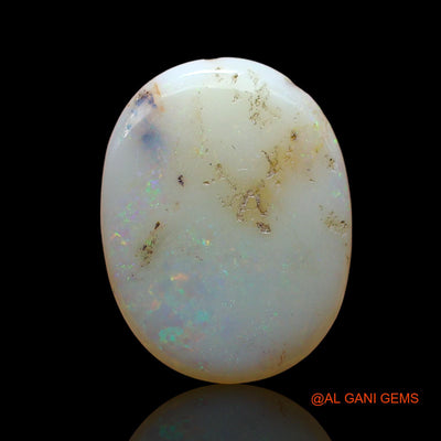 4.00 Cts Unheated Australian Fire Opal Loose Gemstone Oval Cabochon Natural 14x10x4 mm AD-285