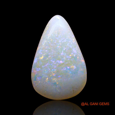 Natural Untreated Fire Opal Loose Gemstone Pear Cabochon From Australia 3.00 Cts 14x9x4 mm AD-286