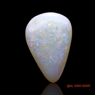 Natural Untreated Fire Opal Loose Gemstone Pear Cabochon From Australia 3.00 Cts 14x9x4 mm AD-286
