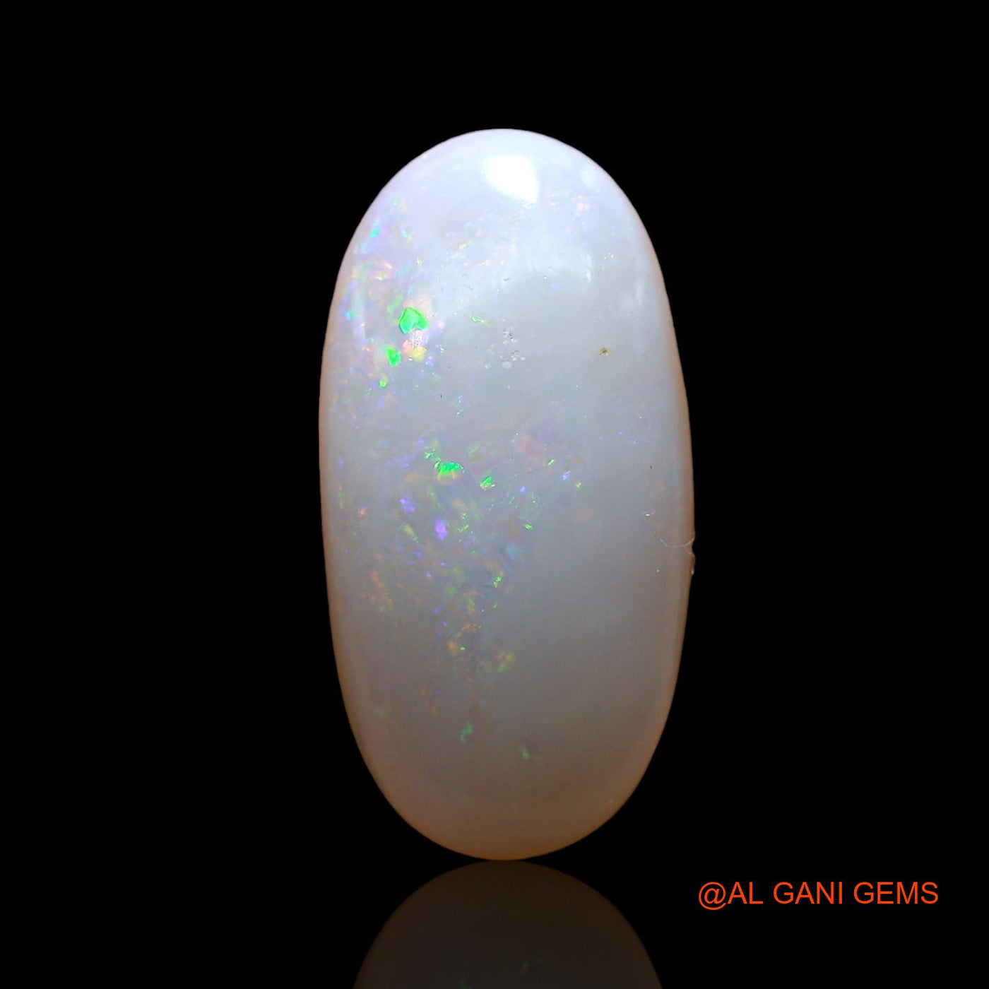 3.00 Cts Unheated Australian Fire Opal Loose Gemstone Oval Cabochon Natural 15x8x4 mm AD-287