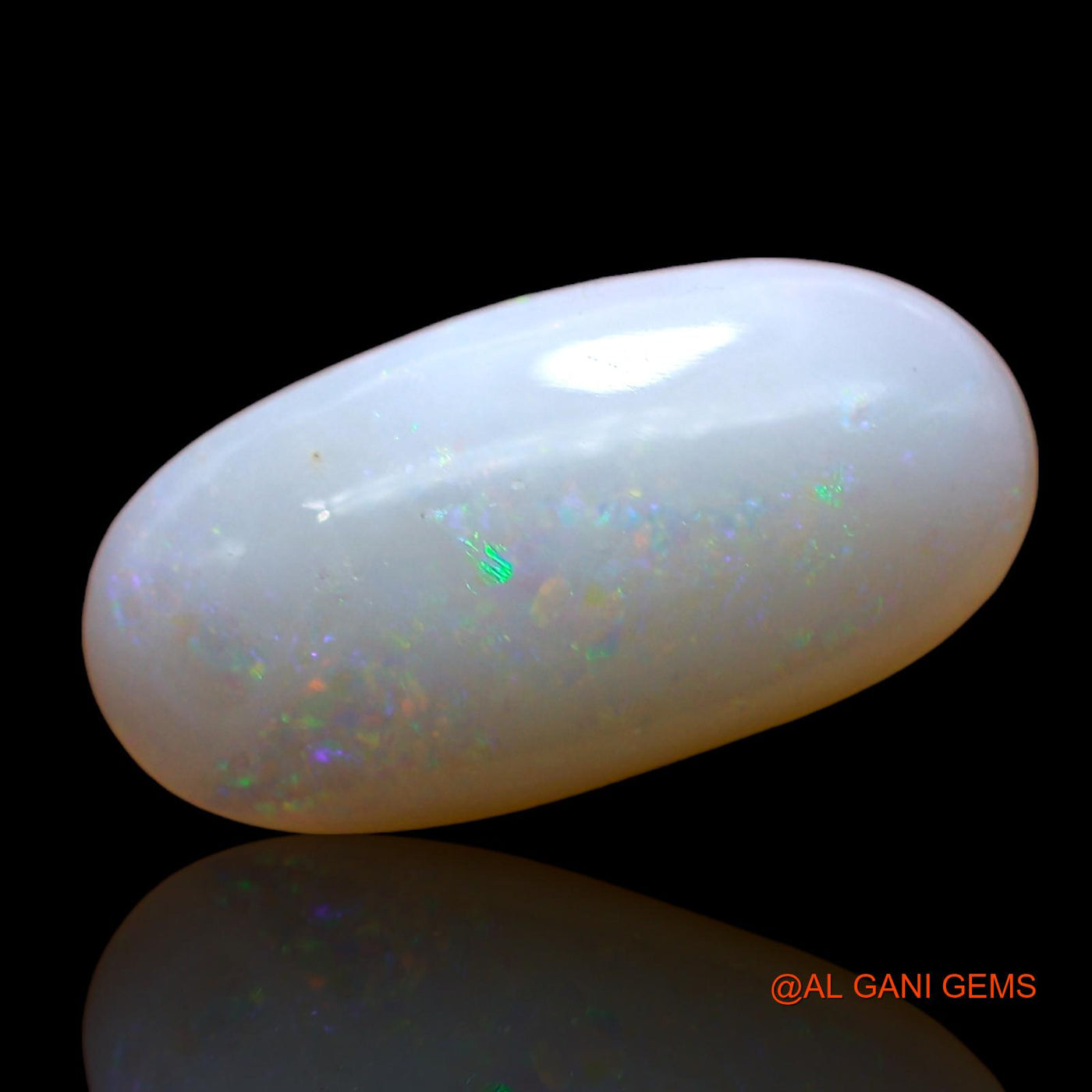 3.00 Cts Unheated Australian Fire Opal Loose Gemstone Oval Cabochon Natural 15x8x4 mm AD-287