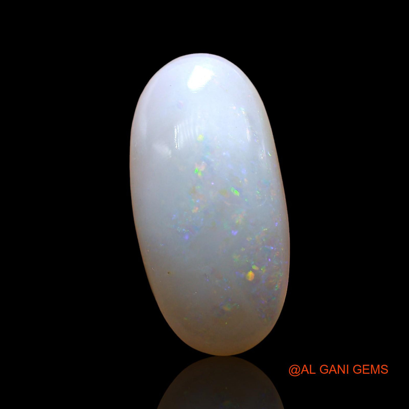 3.00 Cts Unheated Australian Fire Opal Loose Gemstone Oval Cabochon Natural 15x8x4 mm AD-287