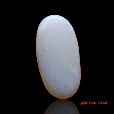 3.00 Cts Unheated Australian Fire Opal Loose Gemstone Oval Cabochon Natural 15x8x4 mm AD-287