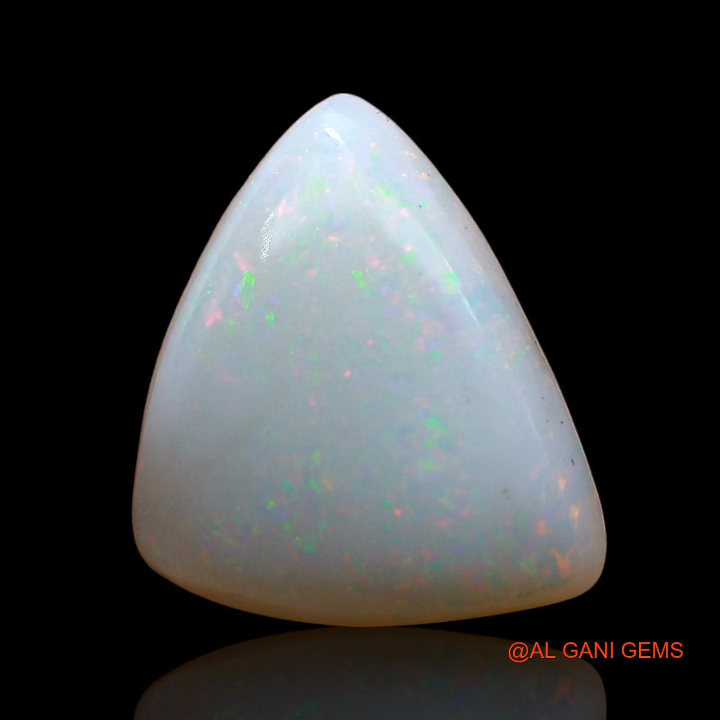 3.00 Cts Natural Australian Fire Opal Loose Gemstone Trillion Cabochon 13x11x3 mm AD-288