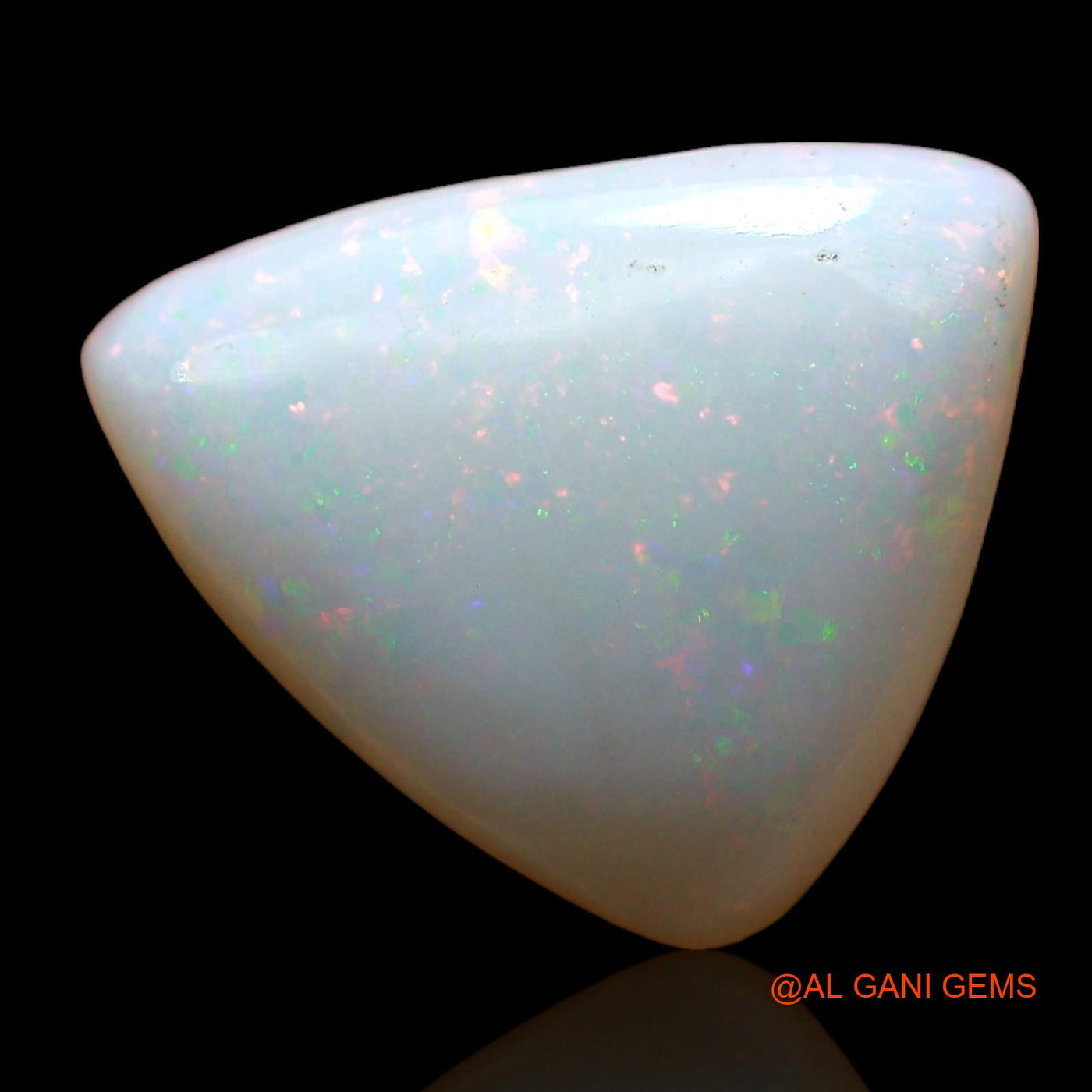 3.00 Cts Natural Australian Fire Opal Loose Gemstone Trillion Cabochon 13x11x3 mm AD-288