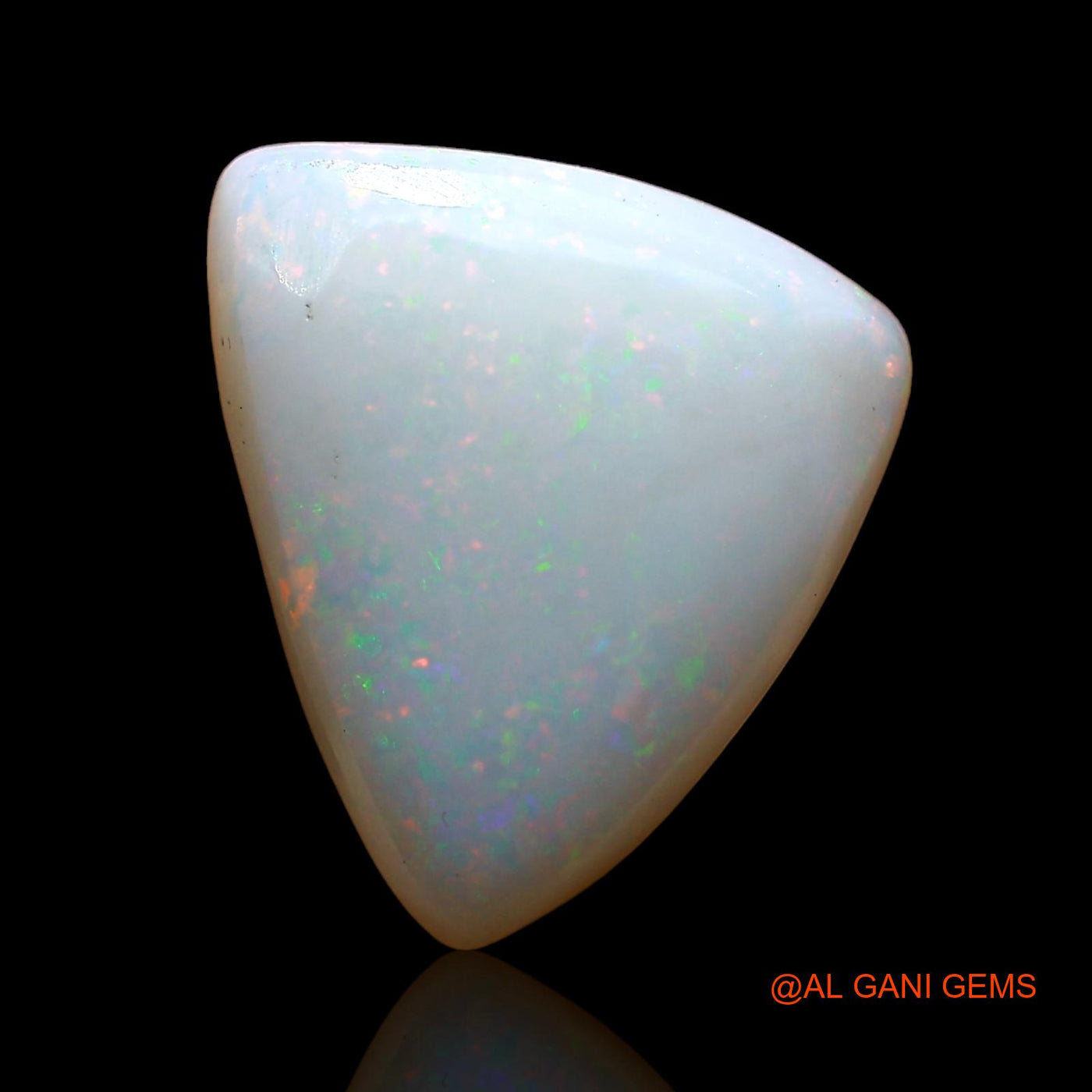 3.00 Cts Natural Australian Fire Opal Loose Gemstone Trillion Cabochon 13x11x3 mm AD-288