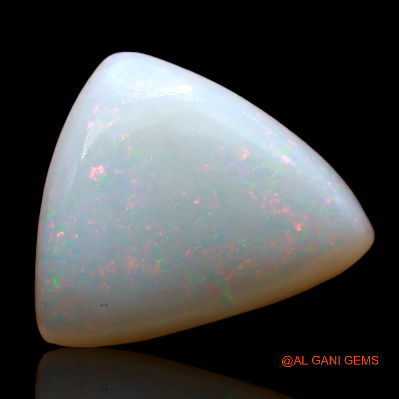 3.00 Cts Natural Australian Fire Opal Loose Gemstone Trillion Cabochon 13x11x3 mm AD-288