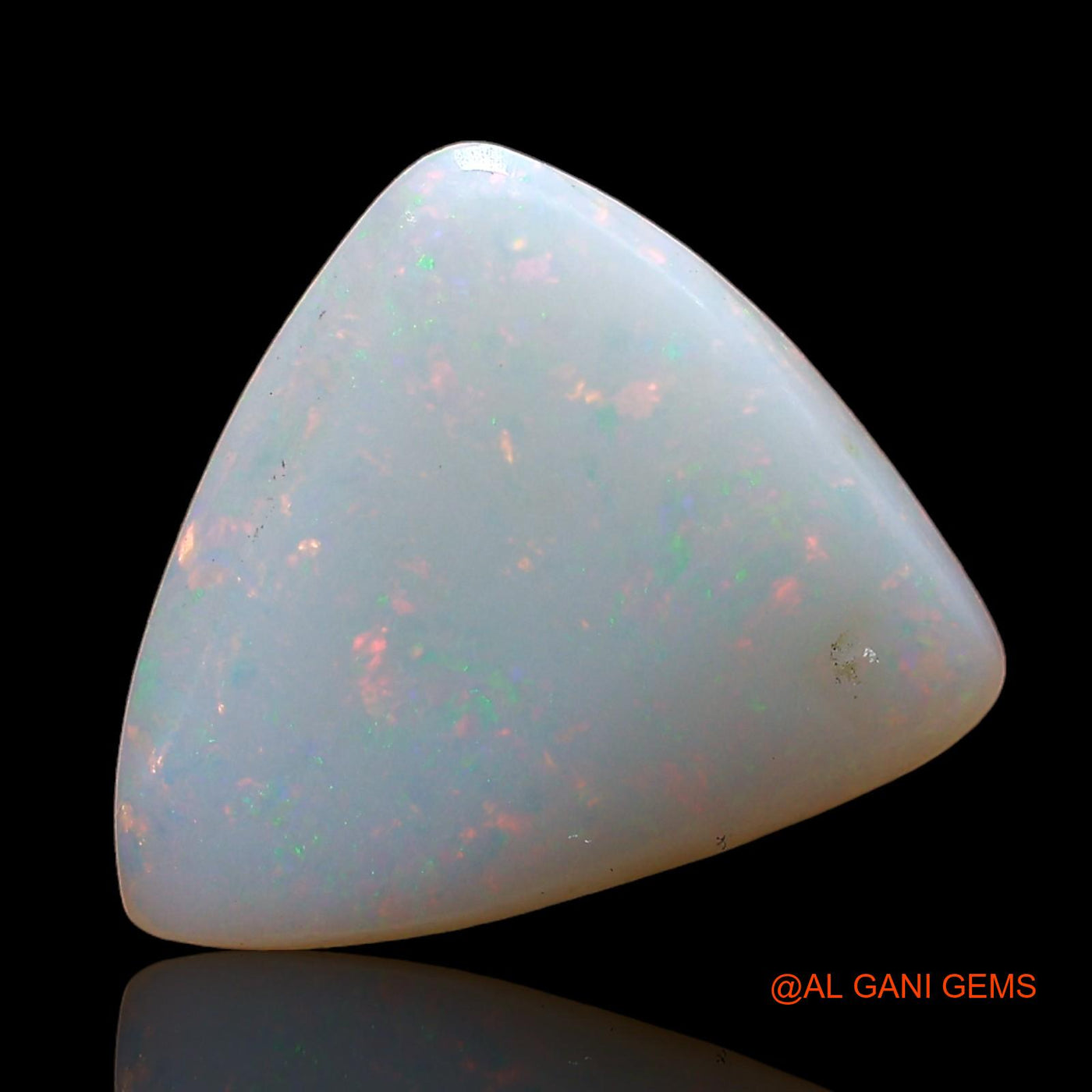 3.00 Cts Natural Australian Fire Opal Loose Gemstone Trillion Cabochon 13x11x3 mm AD-288