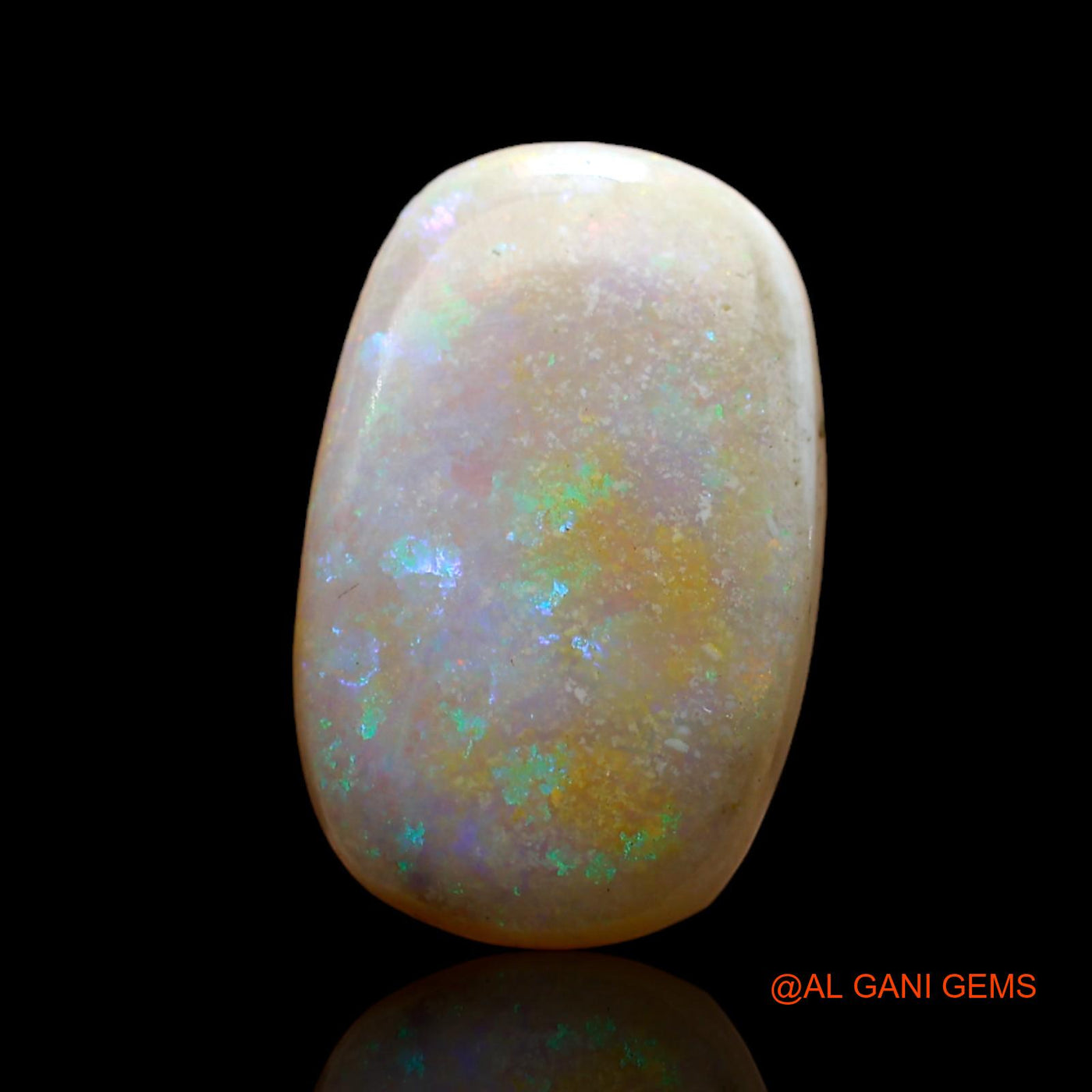 4.00 Cts Natural Australian Fire Opal Loose Gemstone Oval Cabochon 16x10x4 mm AD-28