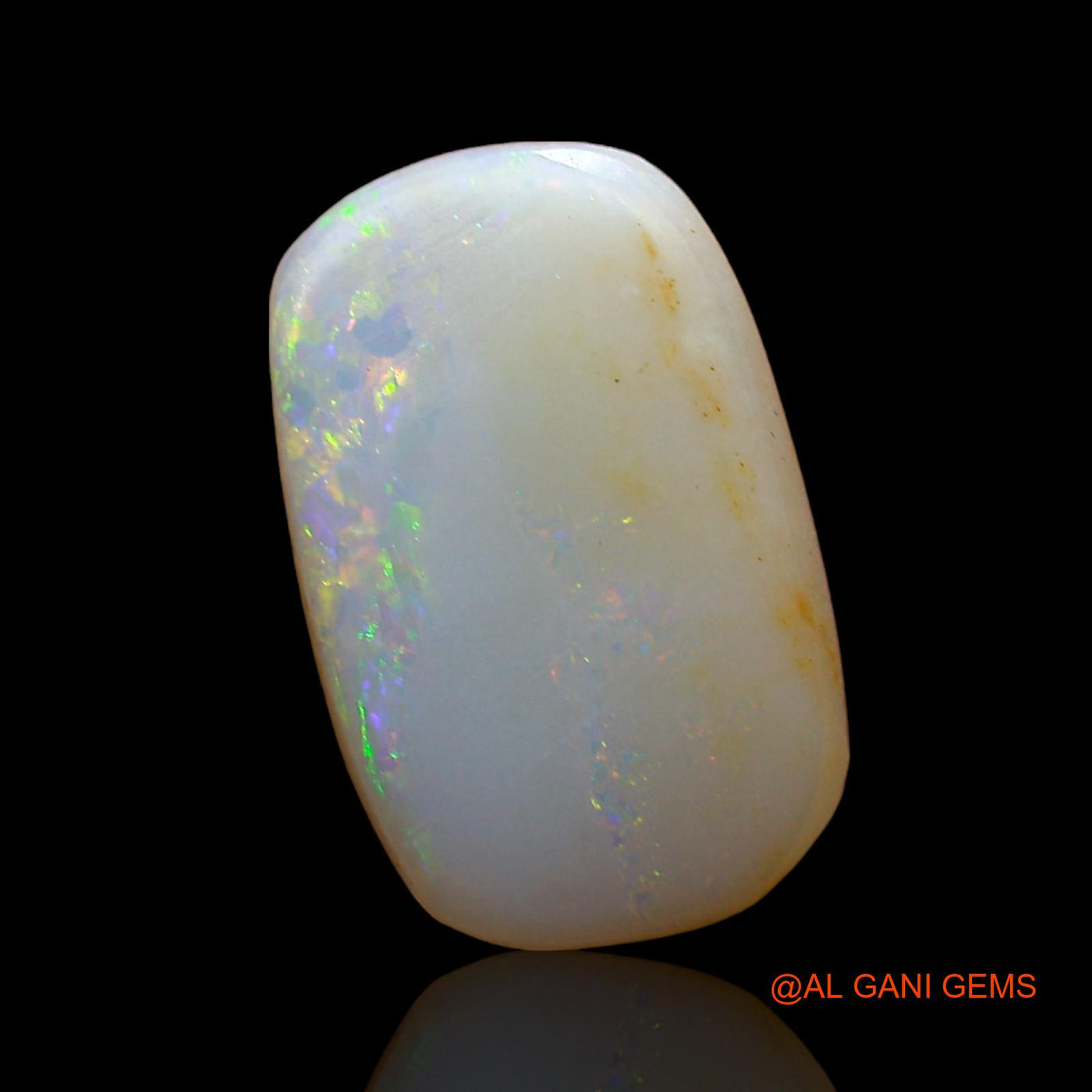 Natural Fire Opal Gemstone 3.00 Cts Loose Oval Cabochon From Australia 13x8x3 mm AD-290