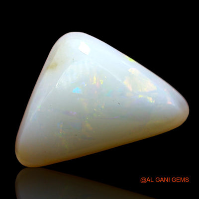 Natural Untreated Fire Opal Loose Gemstone Trillion Cabochon From Australia 4.00 Cts 14x9x5 mm AD-291