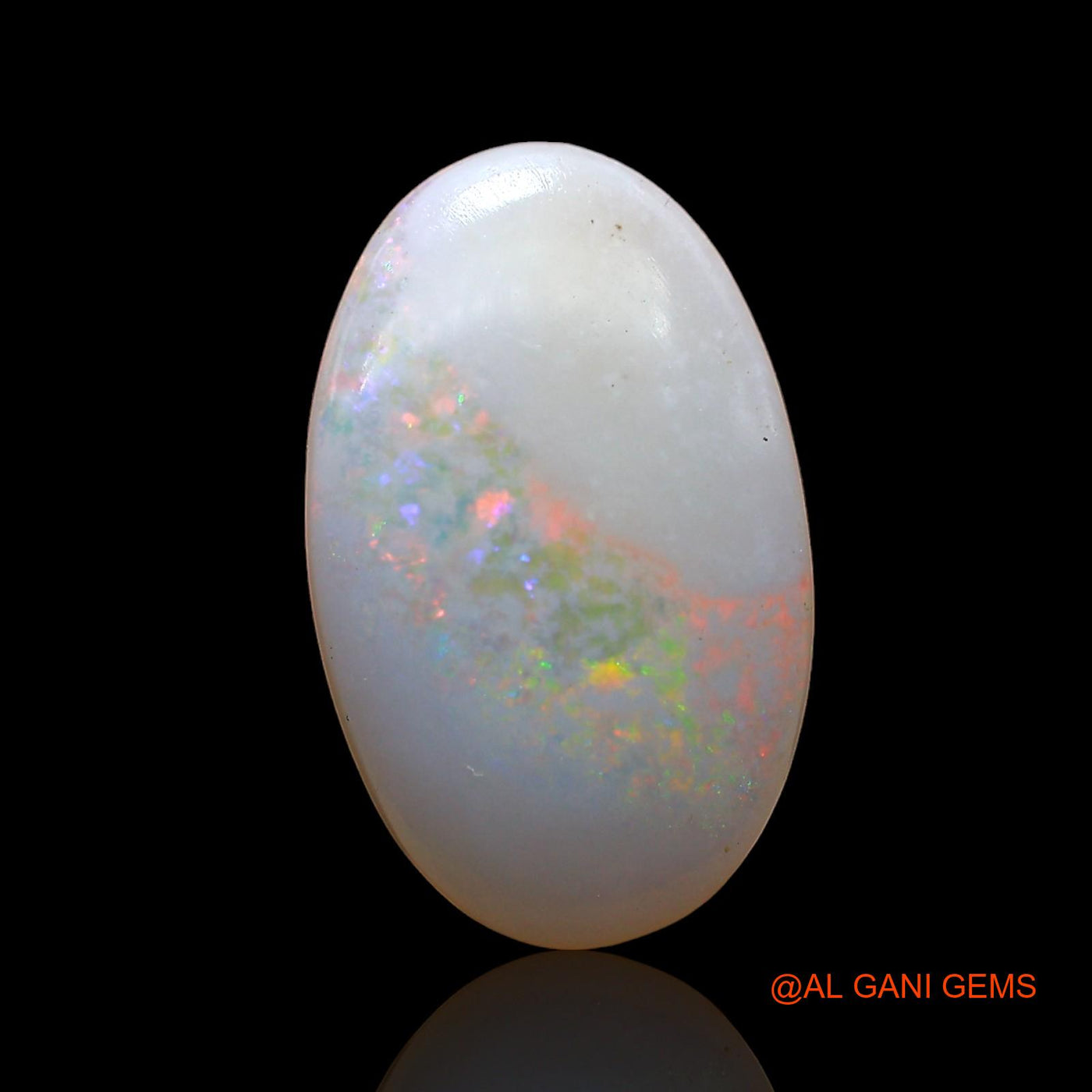Natural Untreated Fire Opal Loose Gemstone Oval Cabochon From Australia 2.00 Cts 15x9x3 mm AD-292
