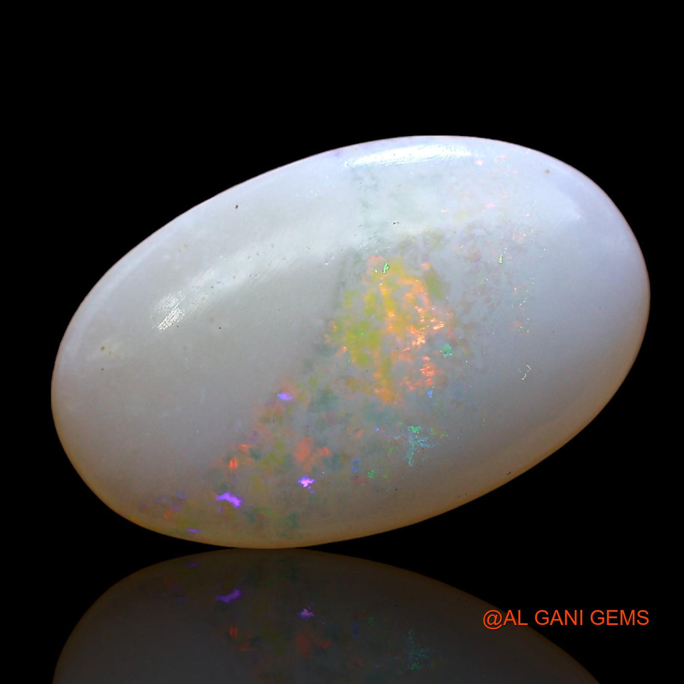 Natural Untreated Fire Opal Loose Gemstone Oval Cabochon From Australia 2.00 Cts 15x9x3 mm AD-292