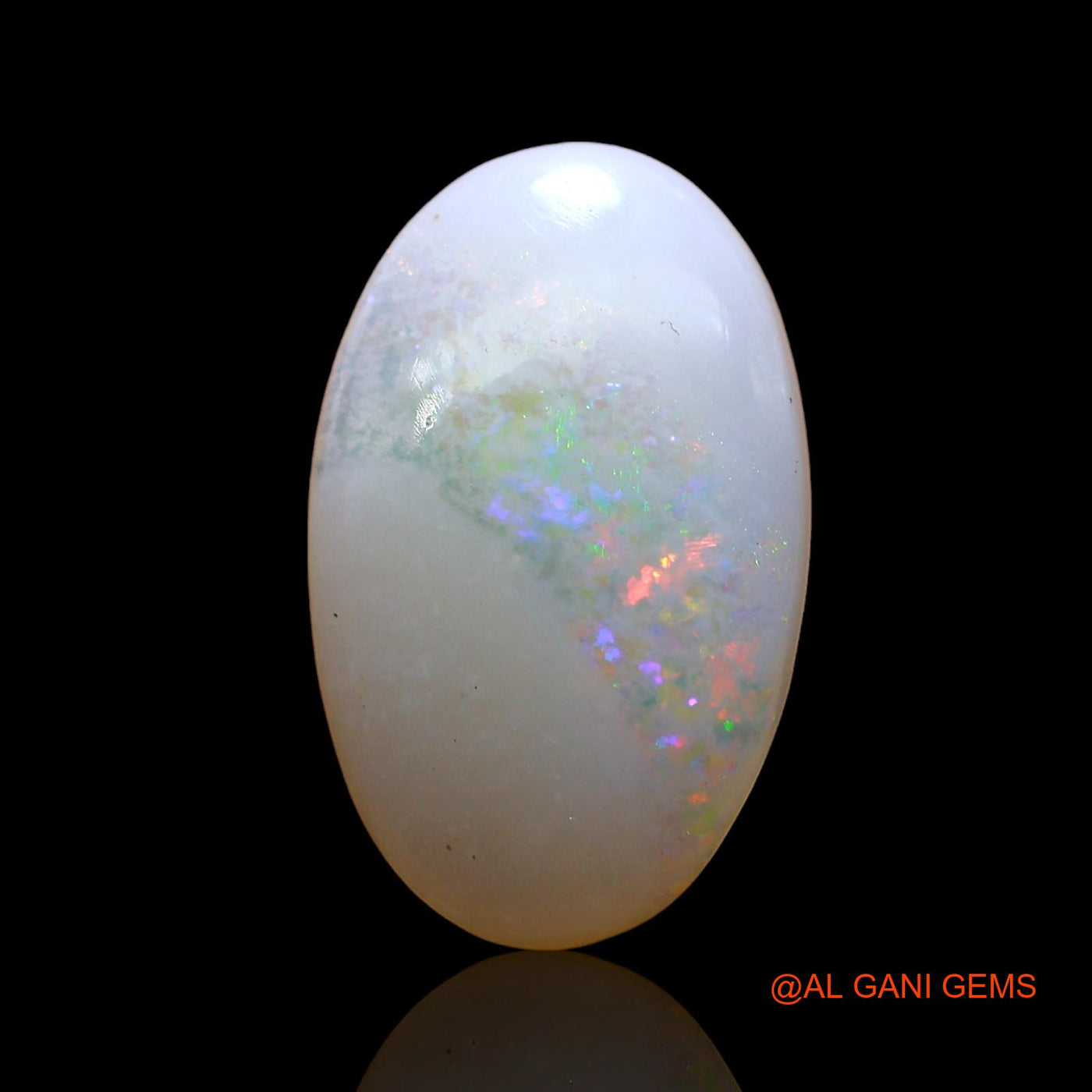 Natural Untreated Fire Opal Loose Gemstone Oval Cabochon From Australia 2.00 Cts 15x9x3 mm AD-292