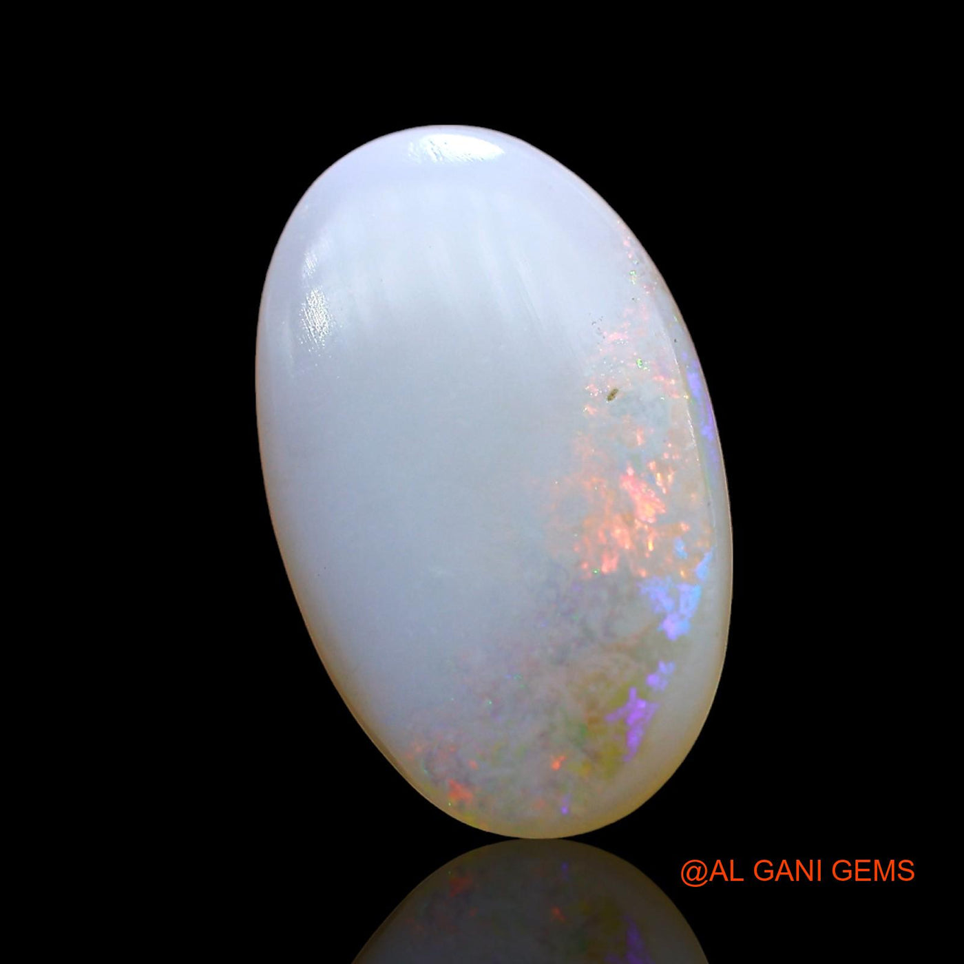 Natural Untreated Fire Opal Loose Gemstone Oval Cabochon From Australia 2.00 Cts 15x9x3 mm AD-292