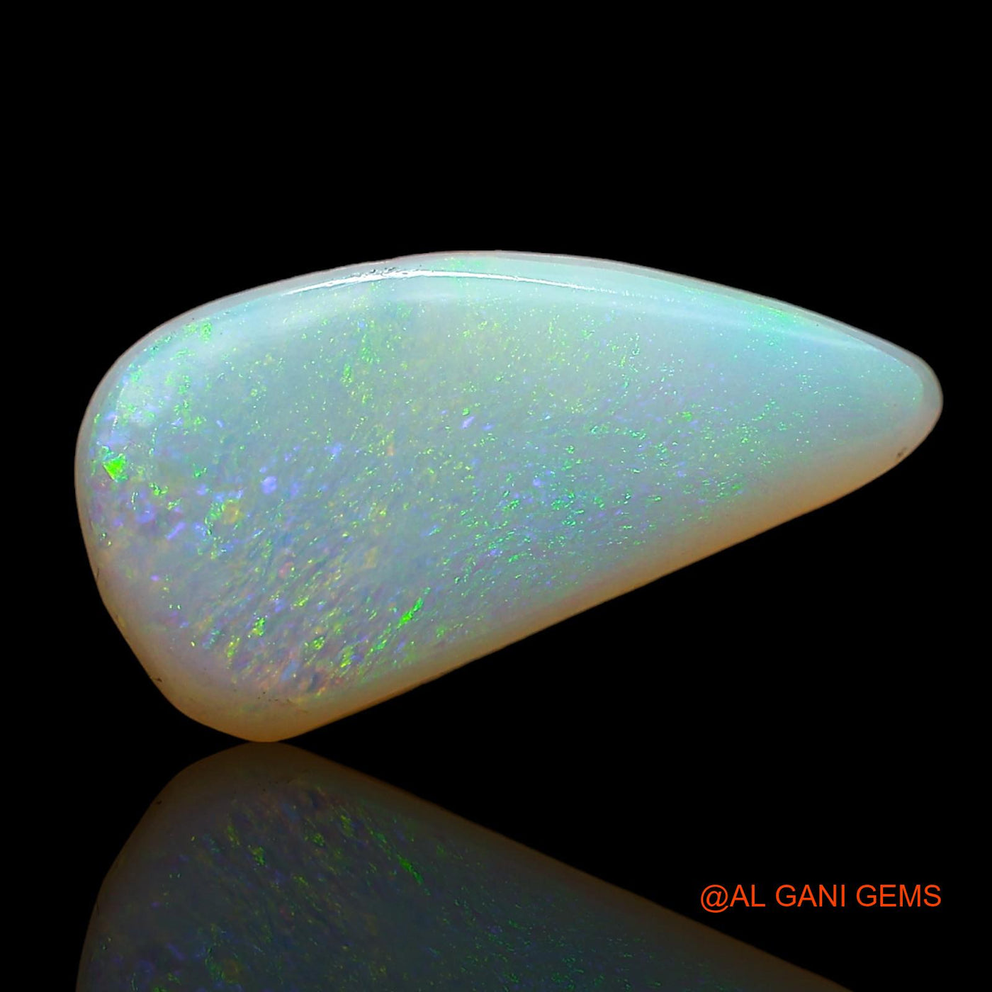 3.00 Cts Natural Australian Fire Opal Loose Gemstone Fancy Cabochon 15x7x4 mm AD-293