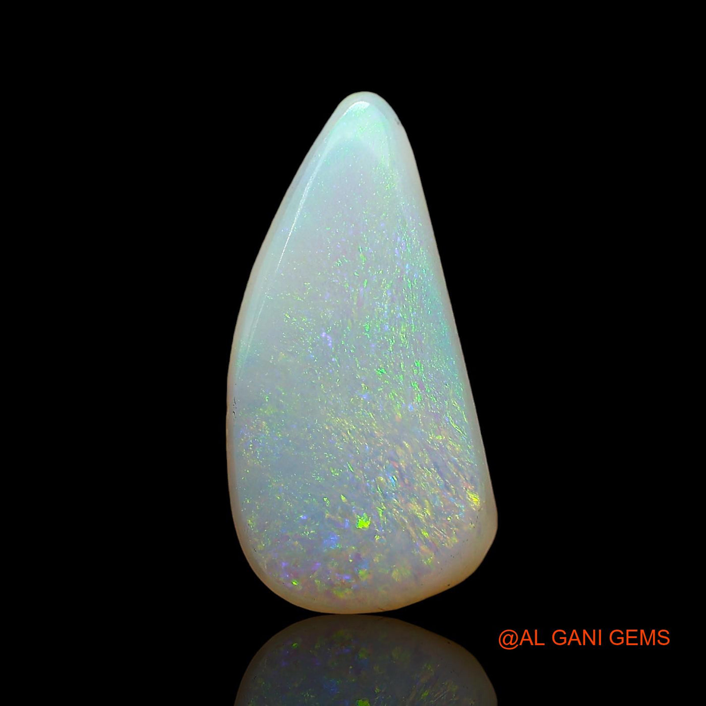 3.00 Cts Natural Australian Fire Opal Loose Gemstone Fancy Cabochon 15x7x4 mm AD-293