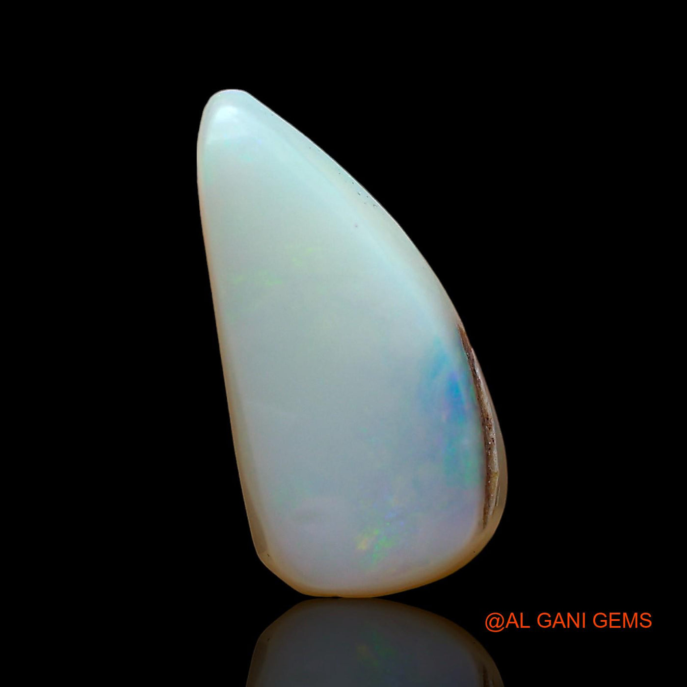 3.00 Cts Natural Australian Fire Opal Loose Gemstone Fancy Cabochon 15x7x4 mm AD-293