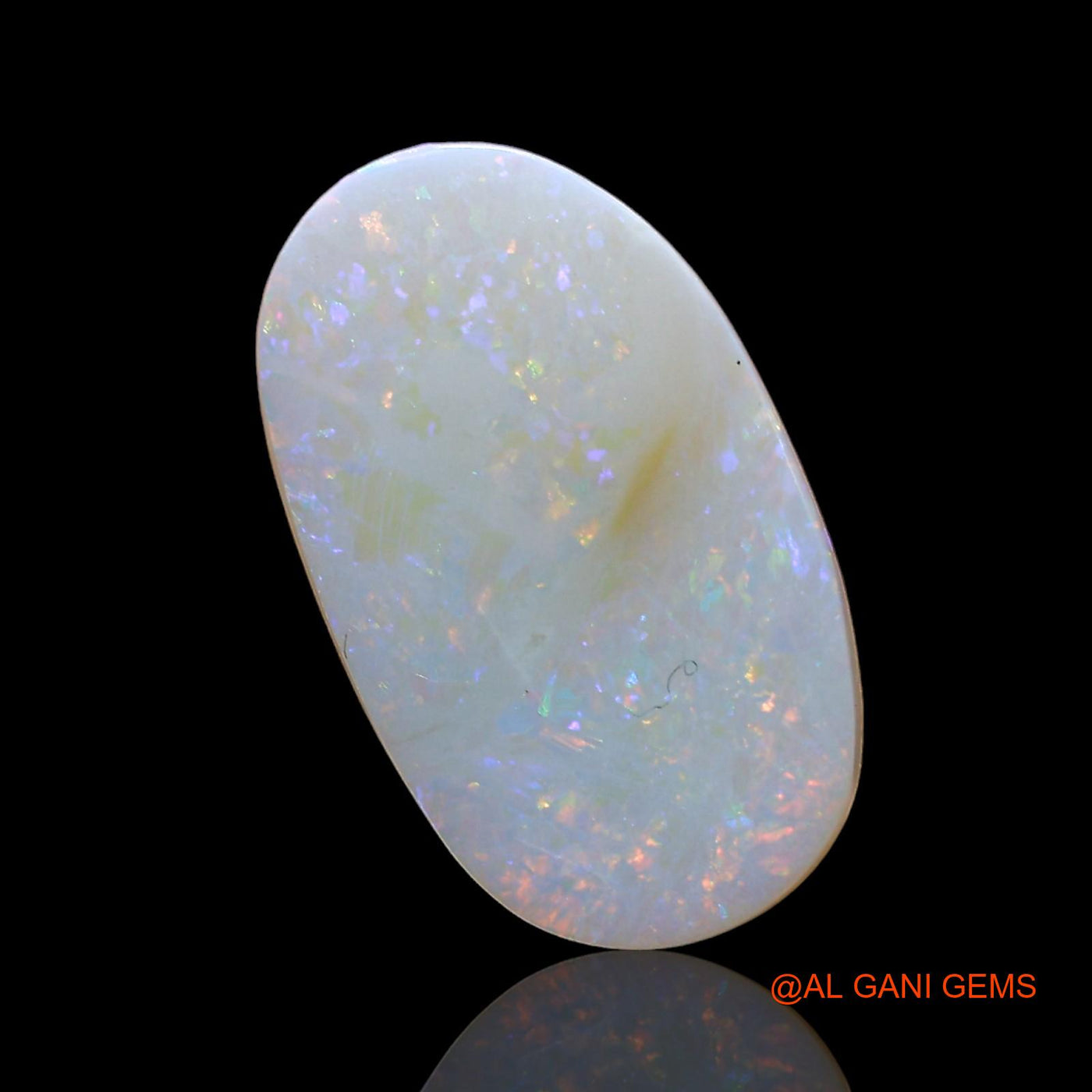 2.00 Cts Natural Australian Fire Opal Loose Gemstone Oval Cabochon 15x9x2 mm AD-294