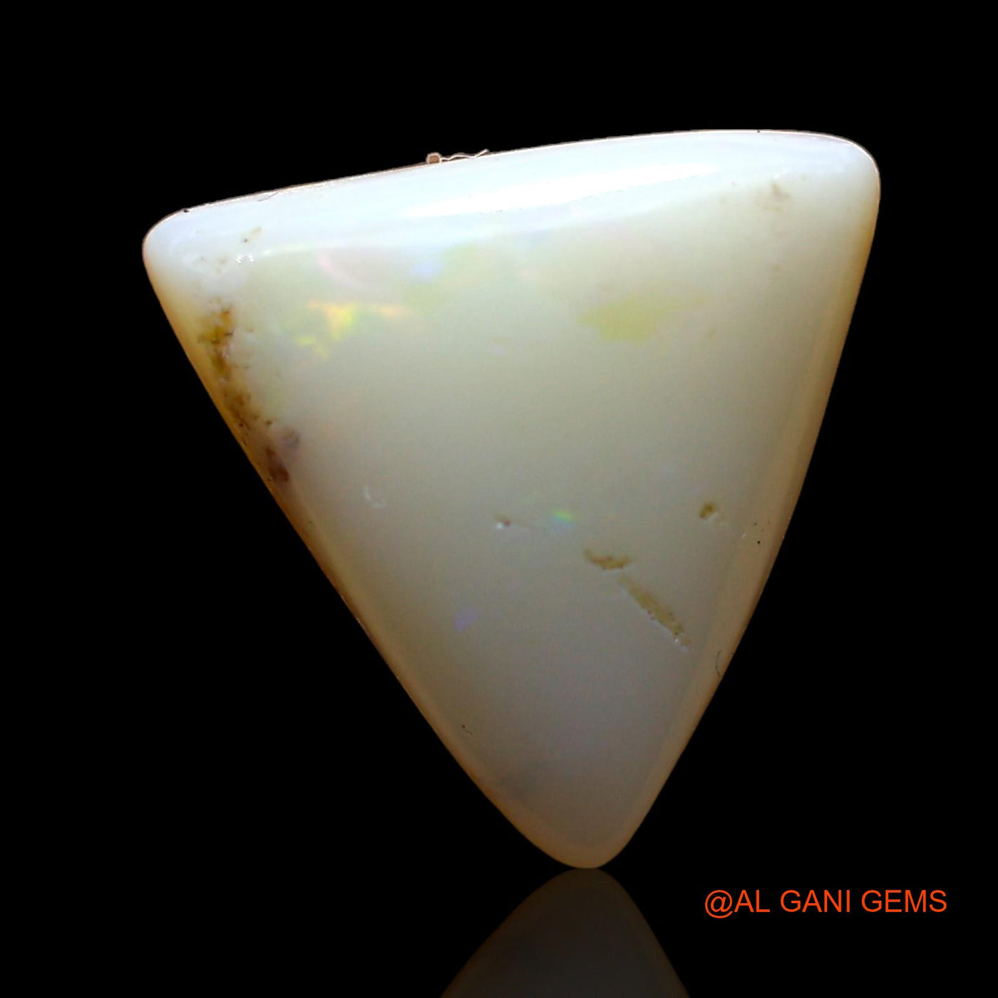 3.00 Cts Natural Australian Fire Opal Loose Gemstone Trillion Cabochon 13x11x4 mm AD-296