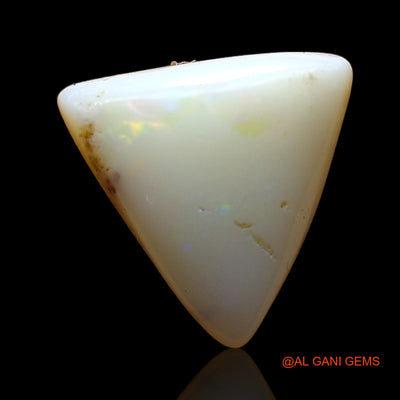 3.00 Cts Natural Australian Fire Opal Loose Gemstone Trillion Cabochon 13x11x4 mm AD-296