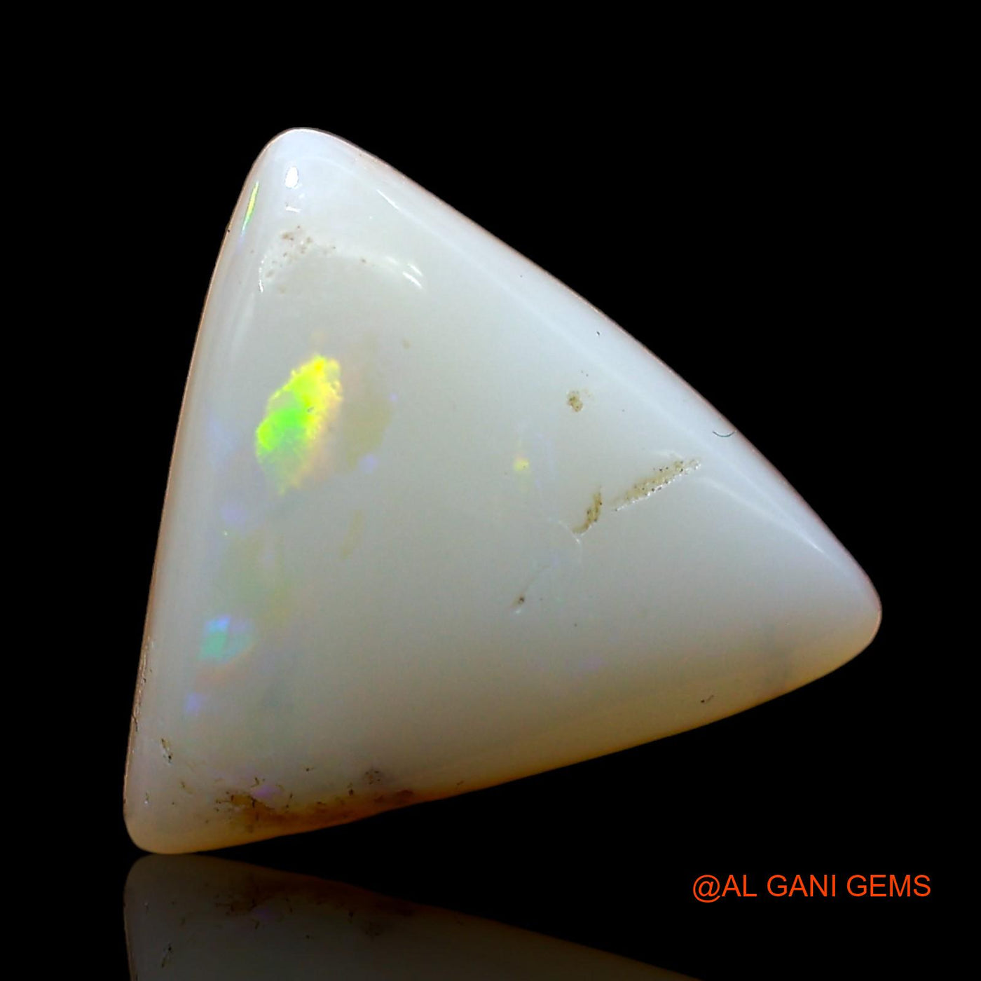 3.00 Cts Natural Australian Fire Opal Loose Gemstone Trillion Cabochon 13x11x4 mm AD-296