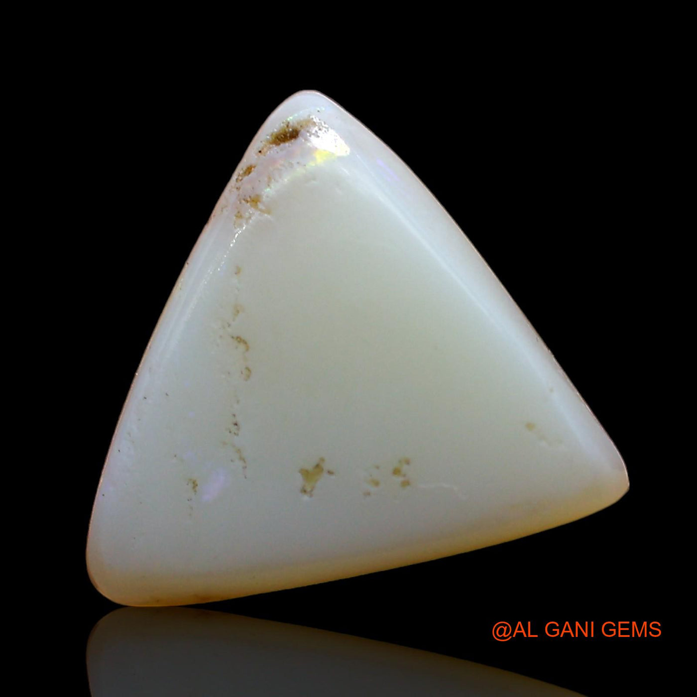 3.00 Cts Natural Australian Fire Opal Loose Gemstone Trillion Cabochon 13x11x4 mm AD-296