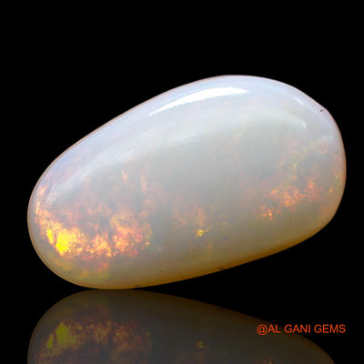 Natural Fire Opal Gemstone 3.00 Cts Loose Oval Cabochon From Australia 15x8x4 mm AD-297