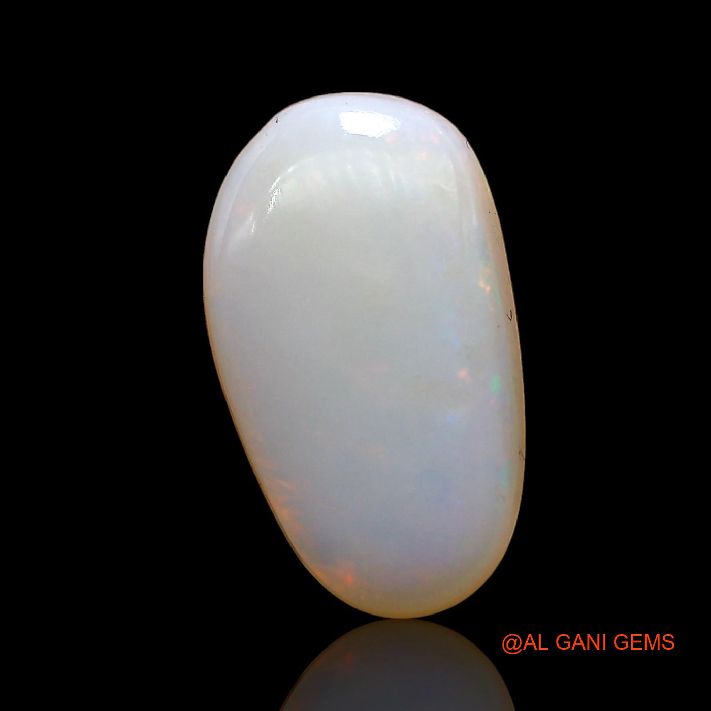 Natural Fire Opal Gemstone 3.00 Cts Loose Oval Cabochon From Australia 15x8x4 mm AD-297